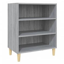 Foto van Vidaxl dressoir 57x35x70 cm spaanplaat grijs sonoma eikenkleurig