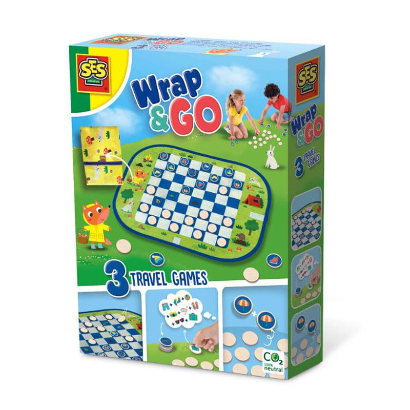 Foto van Wrap&go reisspellen - dammen - memo - ik ga op reis en ik neem mee