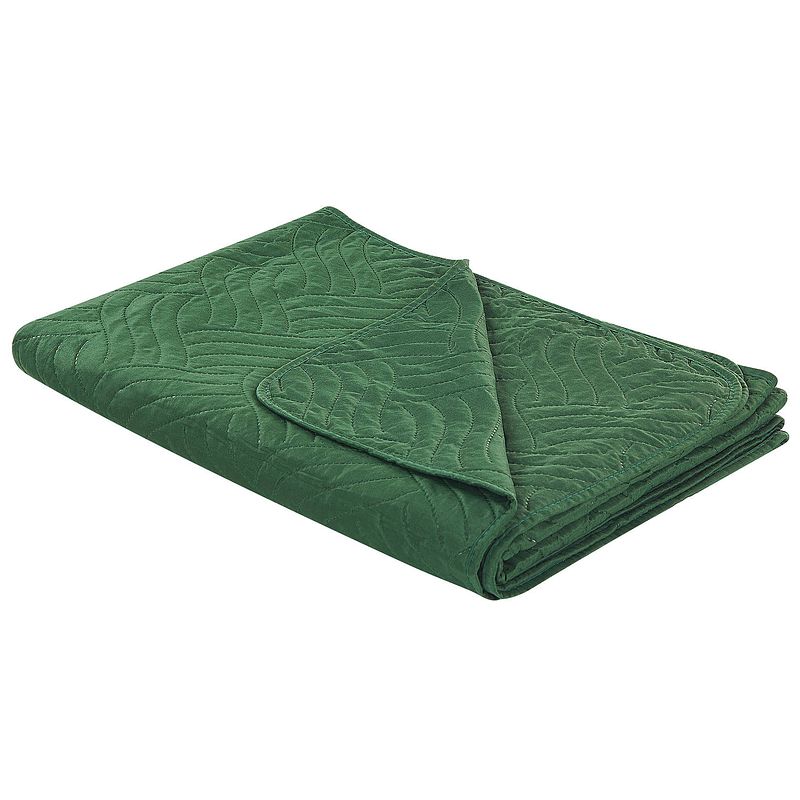 Foto van Beliani babak - sprei-groen-polyester