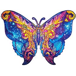Foto van Unidragon houten puzzel dier - intersterrenstelsel vlinder - 700 stukjes - royal size 60x44 cm