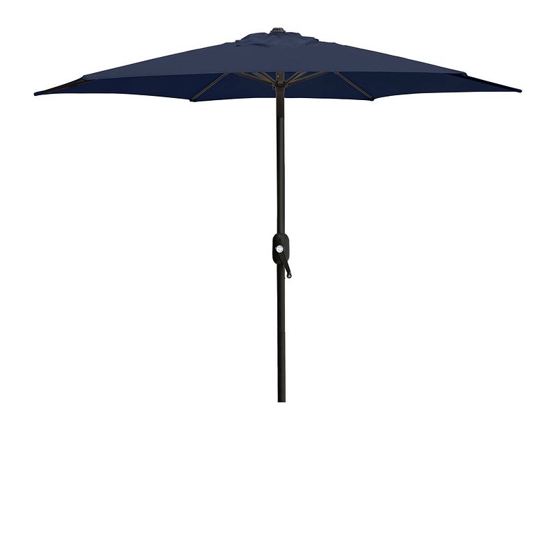 Foto van 4goodz aluminium parasol 300 cm met opdraaimechanisme - donkerblauw