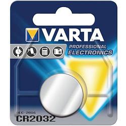 Foto van Varta knoopcel batterij cr2032 lithium - 1 stuks