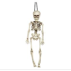 Foto van Fiestas horror/halloween decoratie skelet/geraamte pop - hangend - 40 cm - halloween poppen