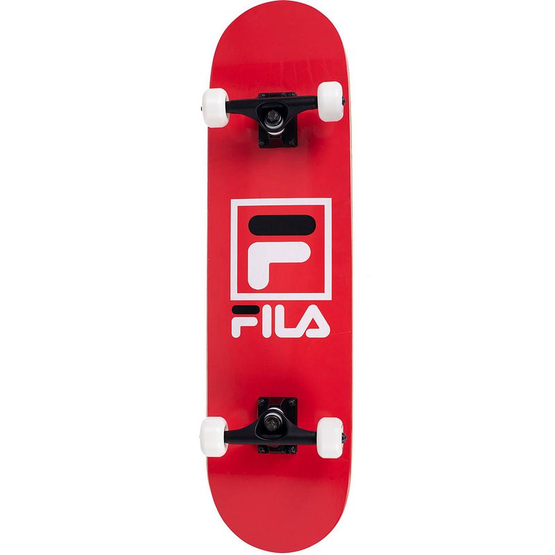 Foto van Fila skateboard logo 20 x 79 cm abec 7 hout rood