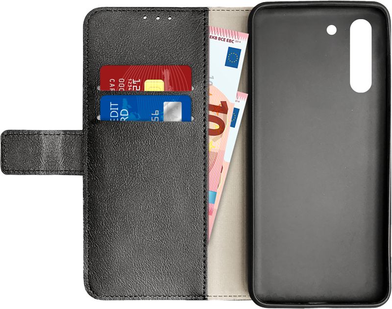 Foto van Just in case wallet samsung galaxy s21 fe book case zwart