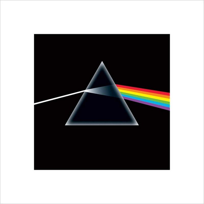 Foto van Pyramid pink floyd kunstdruk 40x40cm