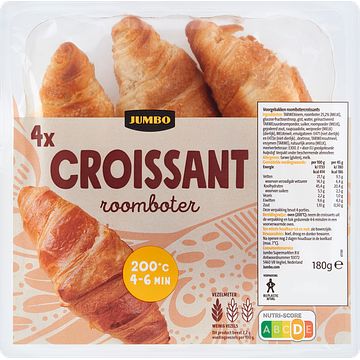 Foto van Jumbo roomboter croissants 4 stuks