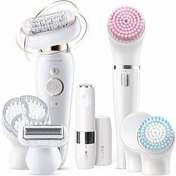 Foto van Braun silk-épil 9 flex 9-105 - epilator met flexibele kop voor makkelijker ontharen - wit/goud