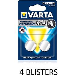 Foto van Varta cr2025 lithium 3v - 8 stuks