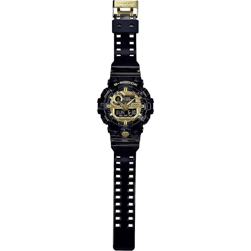 Foto van Casio quartz horloge ga-710gb-1aer (l x b x h) 57.5 x 53.4 x 18.4 mm zwart materiaal (behuizing): hars materiaal (armband): hars