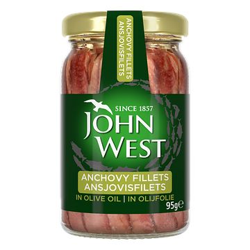 Foto van John west ansjovisfilets in olijfolie 95g bij jumbo