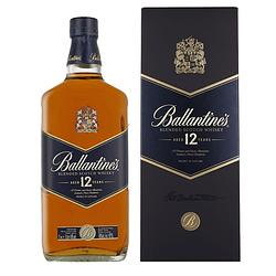 Foto van Ballantines 12 years 1ltr whisky + giftbox