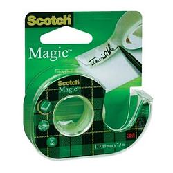 Foto van Scotch plakband magic tape, ft 19 mm x 7,5 m, blister met dispenser
