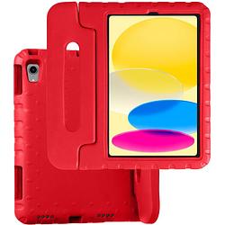 Foto van Basey ipad 10 hoesje kinder hoes shockproof cover - kindvriendelijke ipad 2022 hoes kids case - rood