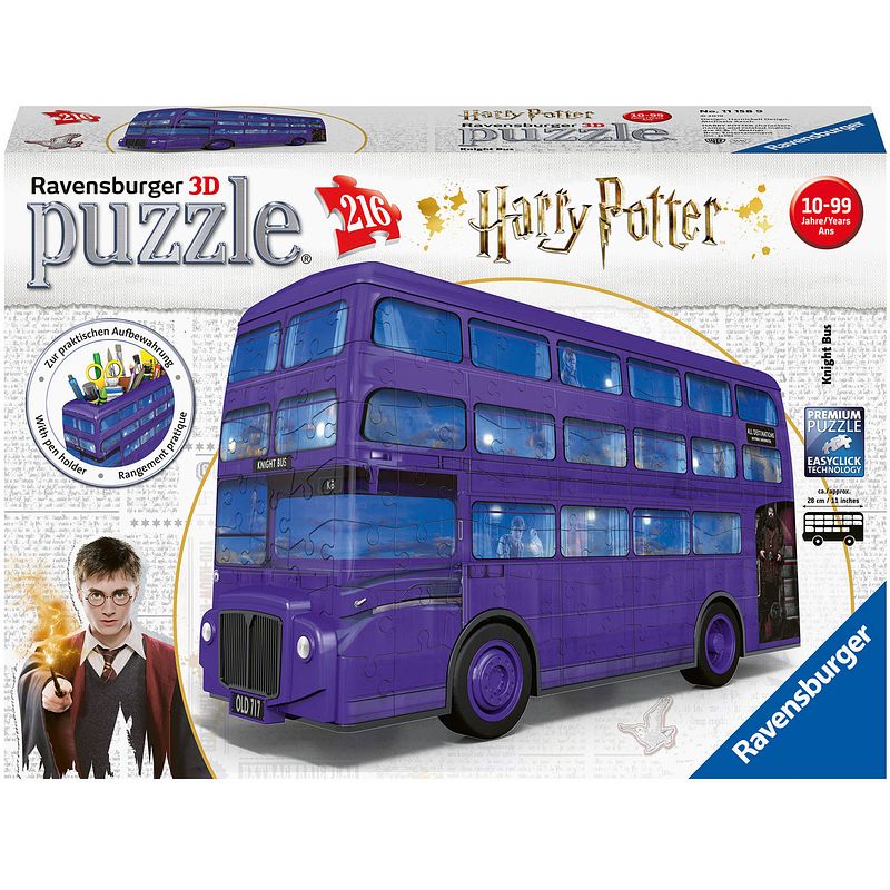 Foto van 3d puzzel harry potter bus