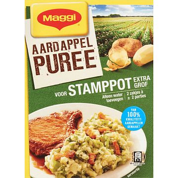 Foto van Maggi aardappelpuree voor stamppot extra grof 2 x 115g bij jumbo