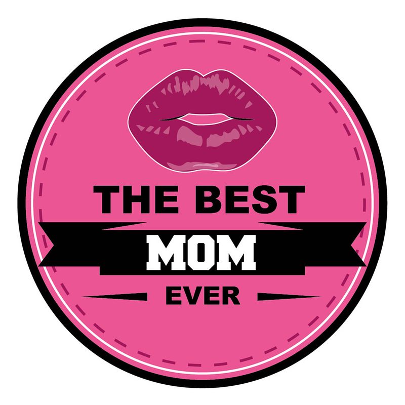 Foto van 30x stuks moederdag bierviltjes the best mom ever onderzetters roze - bierfiltjes