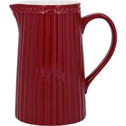 Foto van Greengate schenkkan / waterkan alice claret red (1 liter) h 17.6 cm