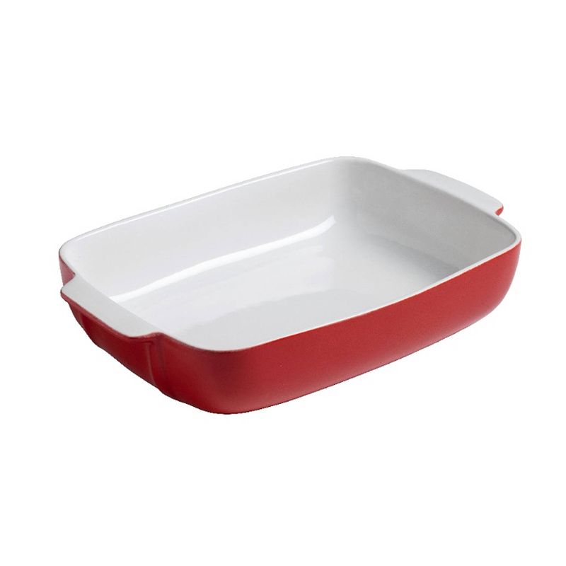 Foto van Ovenschaal rechthoek, rood, 35 x 25 cm - pyrex signature