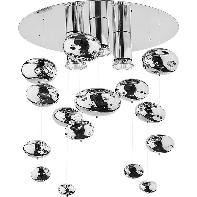 Foto van Nowodvorski plafondlamp salva 3 lichts h 36 cm b 35 cm chroom