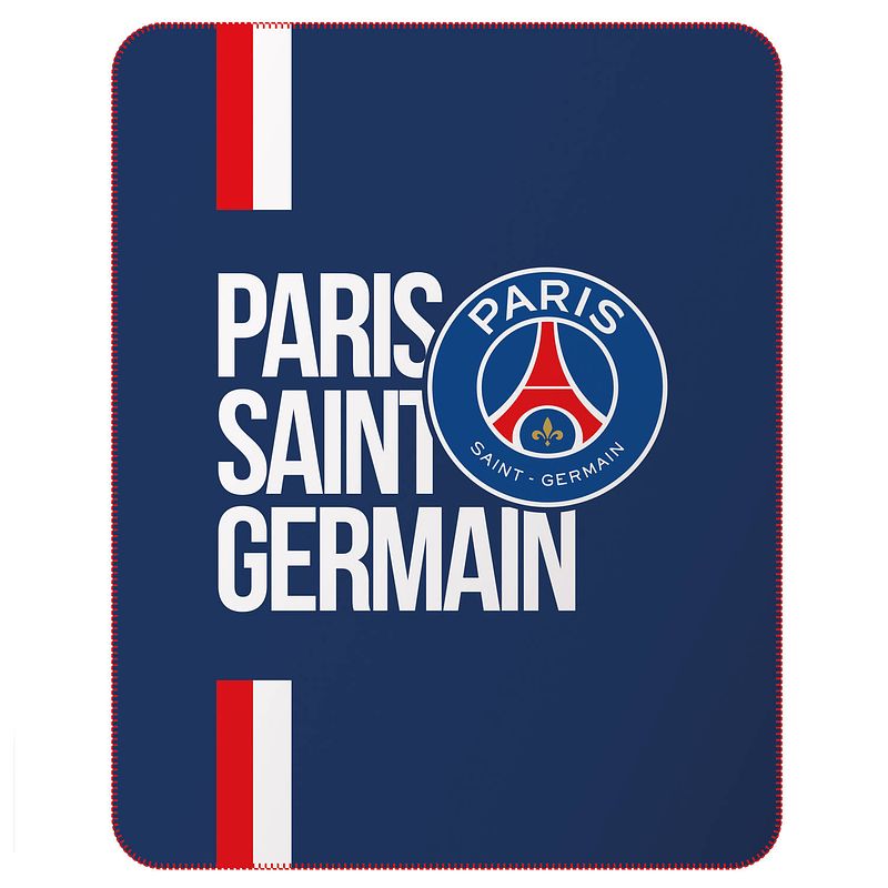 Foto van Paris saint germain fleece deken - 110 x 140 cm - polyester