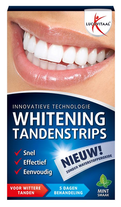 Foto van Lucovitaal whitening tandenstrips