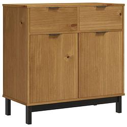 Foto van Vidaxl dressoir flam 80x40x80 cm massief grenenhout