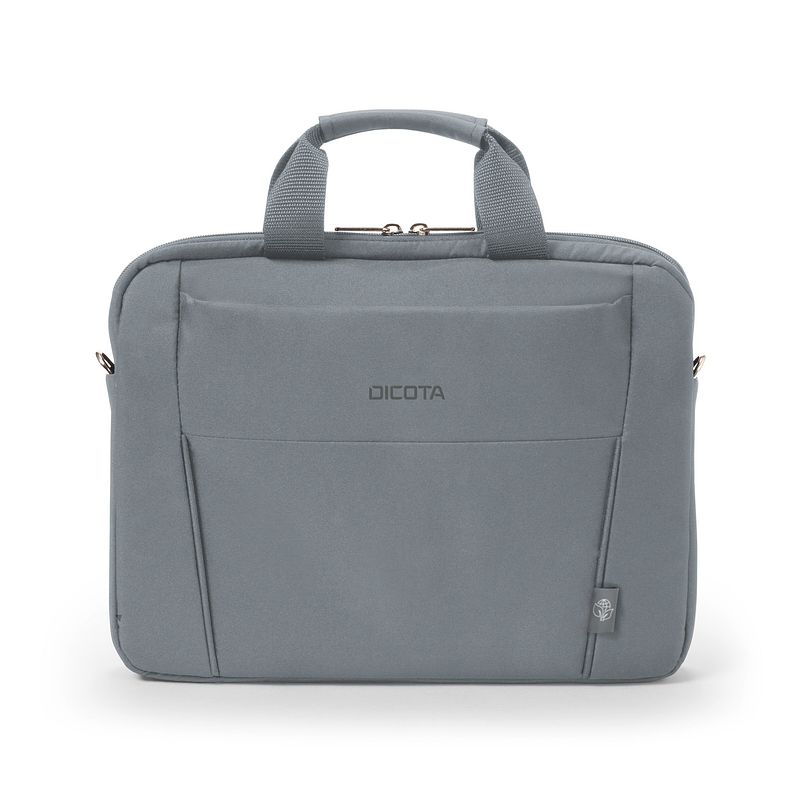 Foto van Dicota eco slim case base 13-14.1" laptop tas grijs