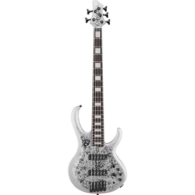 Foto van Ibanez btb25th5 silver blizzard matte 5-snarige elektrische basgitaar