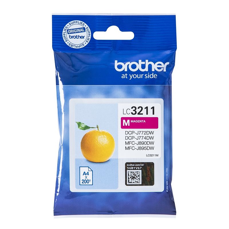 Foto van Brother lc-3211m inkt paars