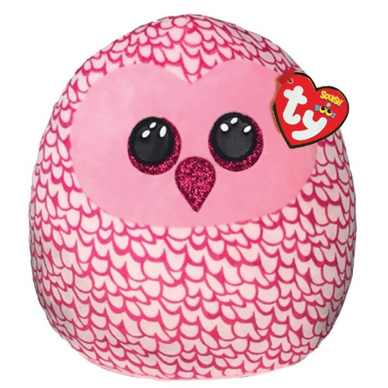 Foto van Ty squish a boo - pinky owl - 31 cm - knuffel