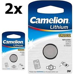 Foto van 2 stuks camelion cr2032 3v lithium batterij