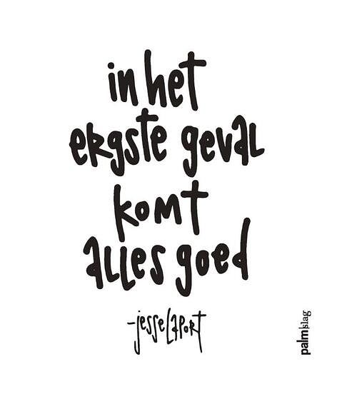 Foto van In het ergste geval komt alles goed - jesse laport - paperback (9789493245631)