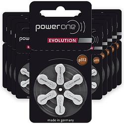 Foto van Power one evolution p312 - hoortoestel batterijen met bruine sticker