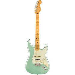 Foto van Fender american professional ii stratocaster hss mystic surf green mn elektrische gitaar met koffer