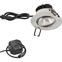 Foto van Evn pc650n91302 evn led-inbouwlamp led led vast ingebouwd 8.4 w rvs