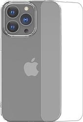 Foto van Bluebuilt apple iphone 14 pro max screenprotector + soft case back cover transparant