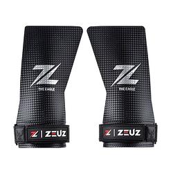 Foto van Zeuz® fitness & crossfit fingerless grips - sport handschoenen - turnen - gymnastics - zwart - carbon - maat s