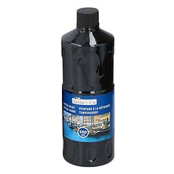 Foto van 1x zwarte acrylverf / temperaverf fles 500 ml hobby/knutsel verf - hobbyverf