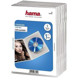 Foto van Hama dvd doosje standaard 5-pack tv accessoire transparant