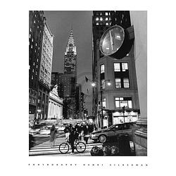 Foto van Henri silberman - chrysler clock kunstdruk 60x80cm