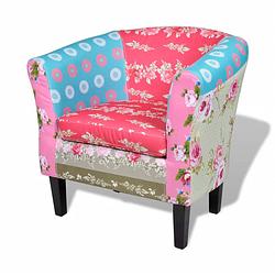 Foto van Vidaxl fauteuil met patchwork relax stof