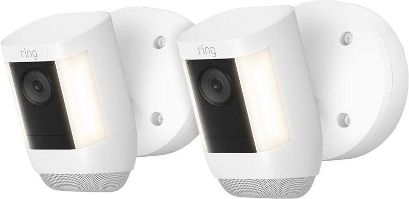 Foto van Ring spotlight cam pro - wired - wit - 2-pack