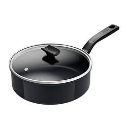 Foto van Tefal c47632 hapjespan 24cm + deksel change black pan zwart