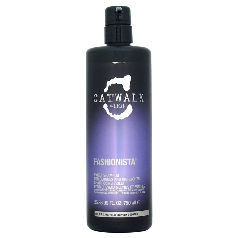 Foto van Catwalk fashionista violet shampoo voor blond & strooig haar 750ml