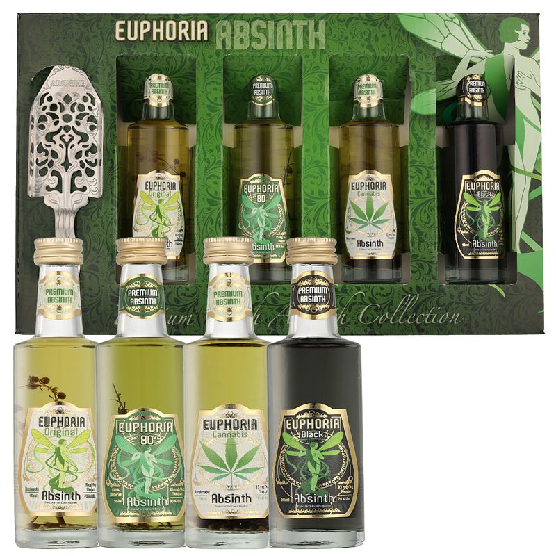 Foto van Euphoria absinth miniset 20cl gedestileerd