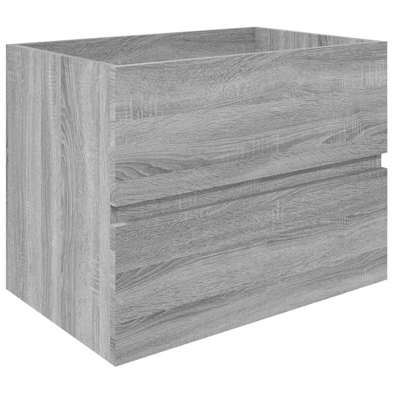 Foto van The living store badkaast - praktisch - wastafelkast - 60 x 38.5 x 45 cm - grijs sonoma eiken