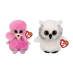 Foto van Ty - knuffel - beanie boo's - camilla poodle & austin owl