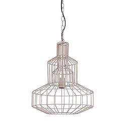 Foto van Light & living - hanglamp fynn - 40x40x47 - bruin