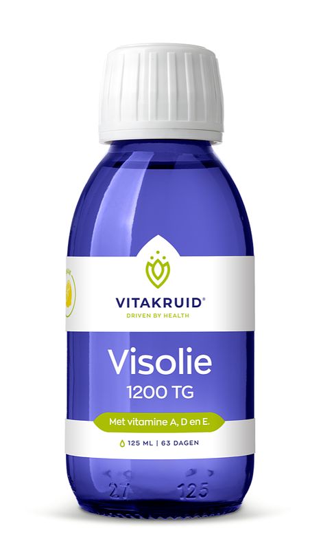 Foto van Vitakruid omega-3 visolie tg met vitamine a, d en e